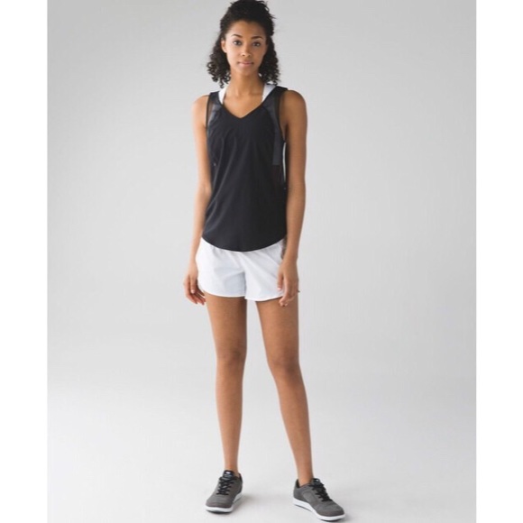 lululemon Run With The Sun Tank Black Size 8
